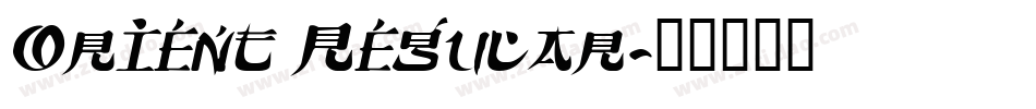 Orient Regular字体转换